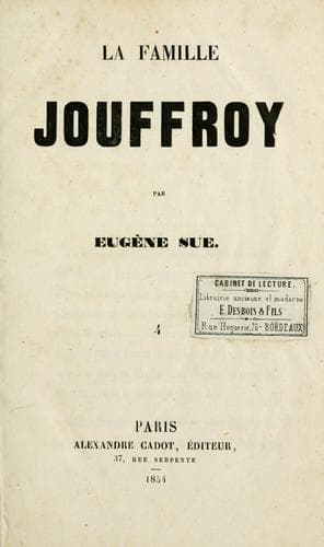 Tapa de La famille Jouffroy