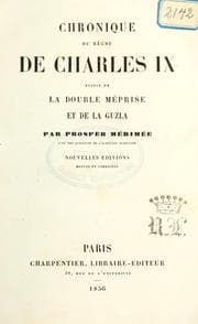 Tapa de Chronique de règne de Charles IX