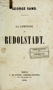 Tapa de La comtesse de Rudolstadt