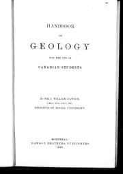 Tapa de Handbook of geology