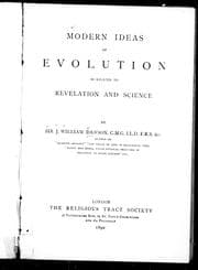 Tapa de Modern ideas of evolution as related to revelation and science