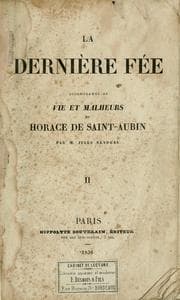 Tapa de La dernière fée