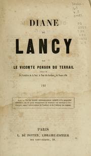 Tapa de Diane de Lancy