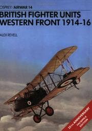 Tapa de British fighter units, Western Front, 1914-16