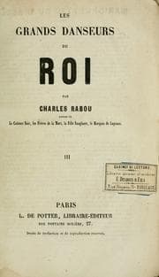 Tapa de Les grands danseurs du roi