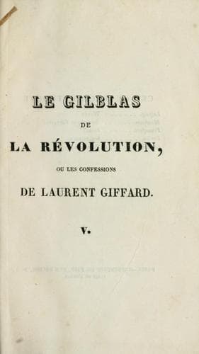 Tapa de Le Gilblas de la révolution