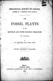 Tapa de The fossil plants of the Devonian and Upper Silurian formations of Canada