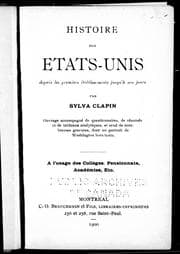 Tapa de Histoire des Etats-Unis depuis les premiers établissements jusqu'à nos jours