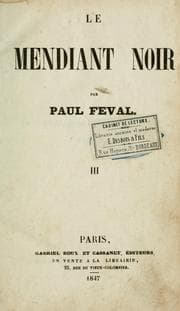 Tapa de Le mendiant noir