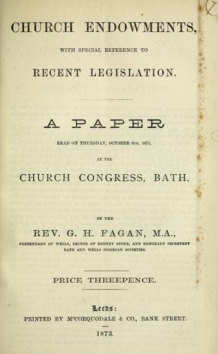 Tapa de Church endowments