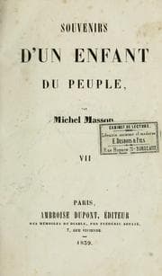 Tapa de Souvenir d'un enfant du peuple