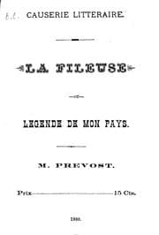 Tapa de La fileuse ou Légende de mon pays