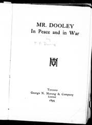 Tapa de Mr. Dooley in peace and in war