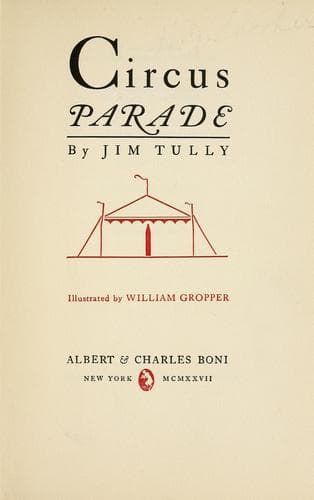 Tapa de Circus parade
