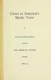 Tapa de Clews to Emerson's mystic verse