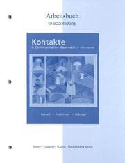 Tapa de WORKBOOK / LABORATORY MANUAL TO ACCOMPANY KONTAKTE