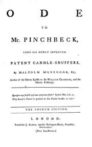 Tapa de Ode to Mr. Pinchbeck