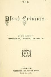Tapa de The blind princess