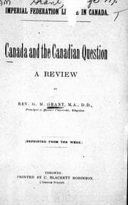 Tapa de Canada and the Canadian question, a review