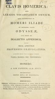 Tapa de Clavis Homerica