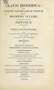Tapa de Clavis Homerica