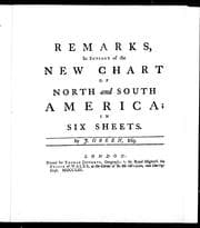 Tapa de Remarks in support of the new chart of North and South America