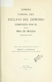 Tapa de Comedia famosa del Esclavo del demonio