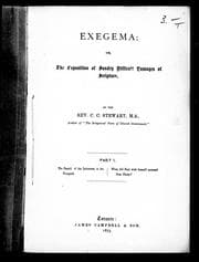 Tapa de Exegema, or, The exposition of sundry difficult passages of scripture