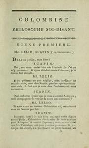 Tapa de Colombine, philosophe soi-disant