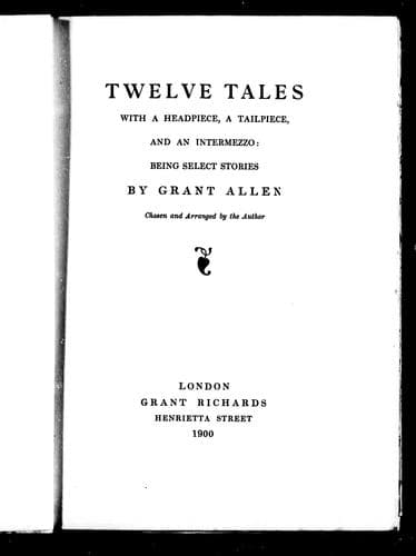 Tapa de Twelve tales