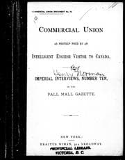 Tapa de Commercial union as photographed by an intelligent English visitor to Canada