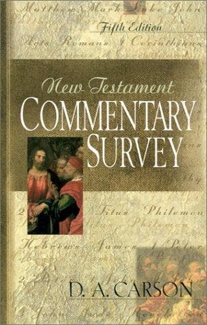 Tapa de New Testament commentary survey