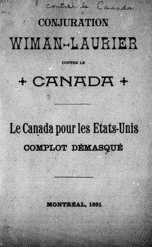 Tapa de Conjuration Wiman-Laurier contre le Canada