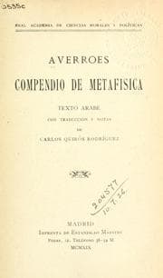 Tapa de Compendio de metafisica