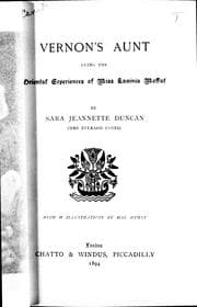 Tapa de Vernon's aunt, being the Oriental experiences of Miss Lavinia Moffit