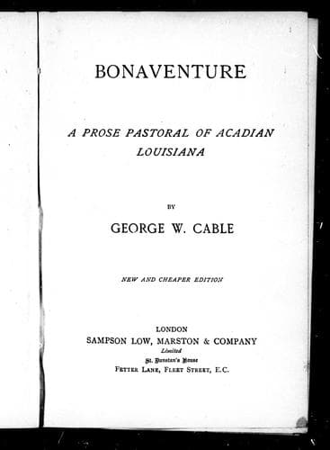 Tapa de Bonaventure