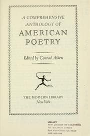 Tapa de A comprehensive anthology of American poetry