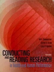 Tapa de Conducting and reading research in health and human performance