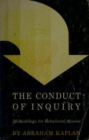 Tapa de The conduct of inquiry