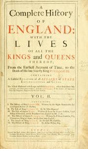 Tapa de A complete history of England