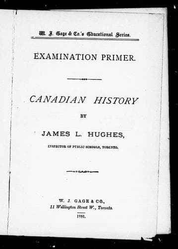 Tapa de Canadian history