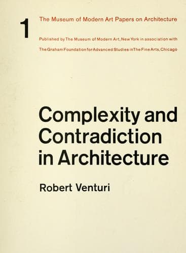 Tapa de Complexity and contradiction in architecture.