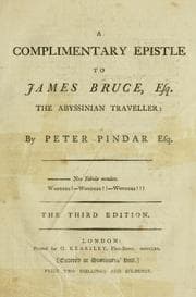 Tapa de A complimentary epistle to James Bruce, Esq