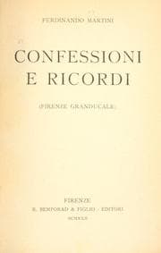 Tapa de Confessioni e ricordi (Firenze granducale)