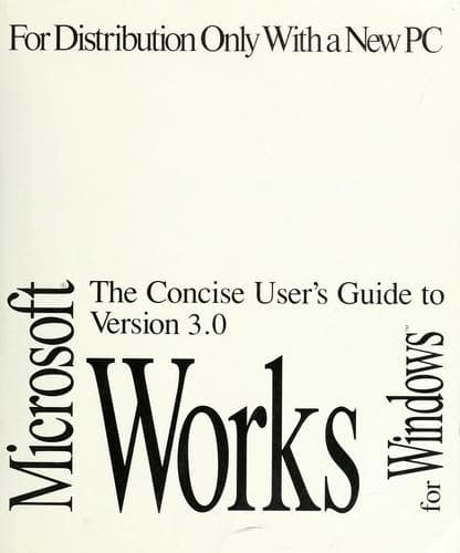 Tapa de Concise guide, Microsoft Works for Windows