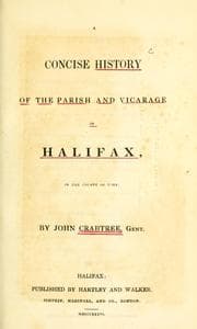 Tapa de A concise history of the parish and vicarage of Halifax
