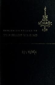 Tapa de Companion volume to The songs we sing