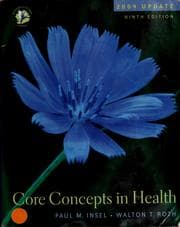 Tapa de Core concepts in health