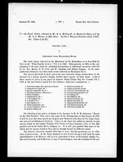 Tapa de On fossil plants collected by Mr. R.A. [i.e. R.G.] McConnell, on Mackenzie River, and by Mr. T.C. Weston, on Bow River