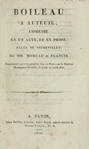 Tapa de Boileau à Auteuil